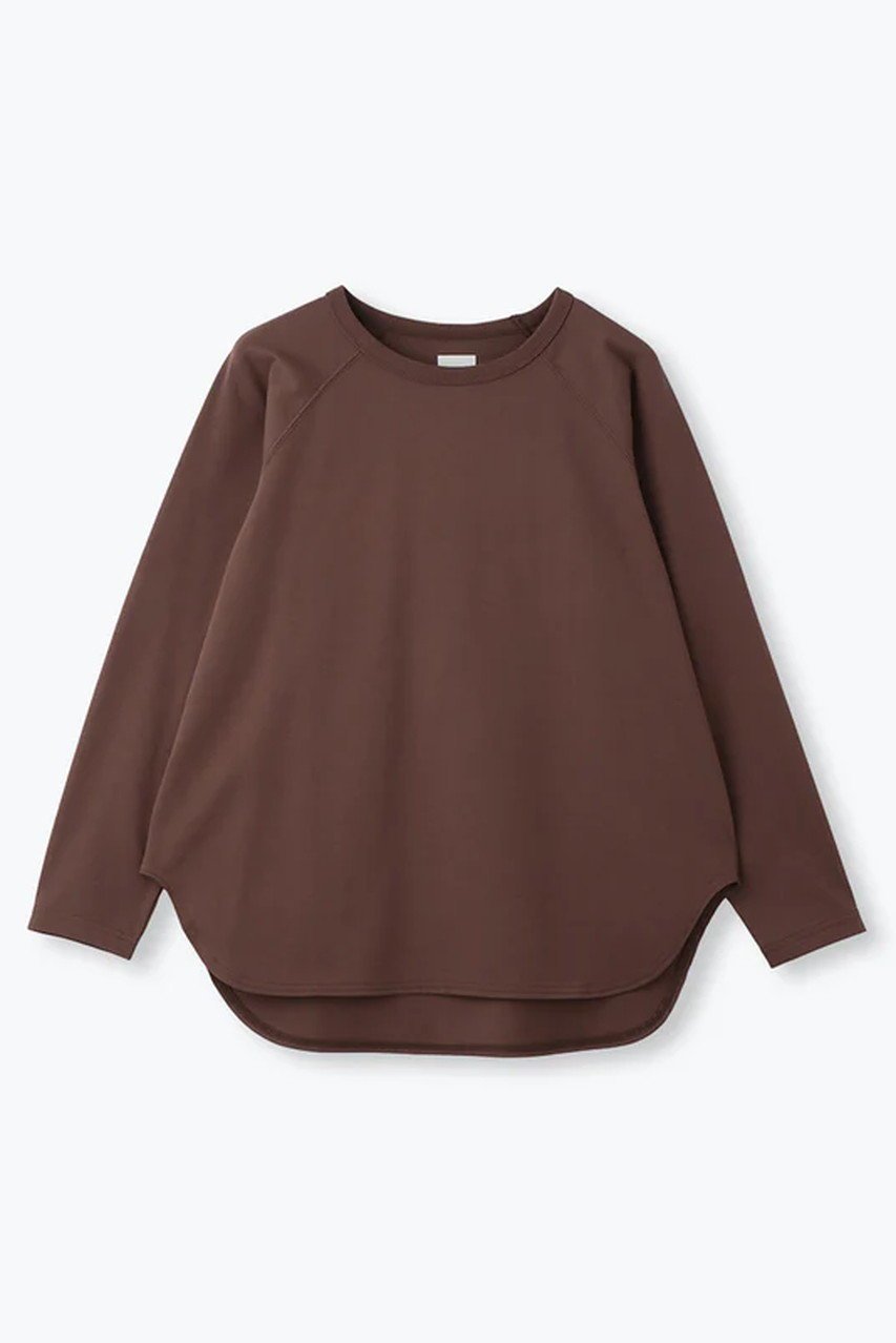 【レリル/lelill】の【日本製】BASICラグランL/S インテリア・キッズ・メンズ・レディースファッション・服の通販 founy(ファニー) 　ファッション　Fashion　レディースファッション　Fashion for Women　トップス・カットソー　Cut & Sew Tops　シャツ・ブラウス・オフィスカジュアル　Elegant Blouses & Button-Ups　ロングTシャツ・Tシャツ　Longline T-Shirts & Tees　カットソー・ベーシックTシャツ　Cut-and-Sewn Tops / Stretch Tees & Basics　スリーブ　Sleeve, Long Sleeve / Short Sleeve　ベーシック　Basic, Essential　ロング　Long, Long-Length　エレガント 上品　Elegant　日本製　Made In Japan　ブラウン|ID: prp329100004891144 ipo3291000000036558912