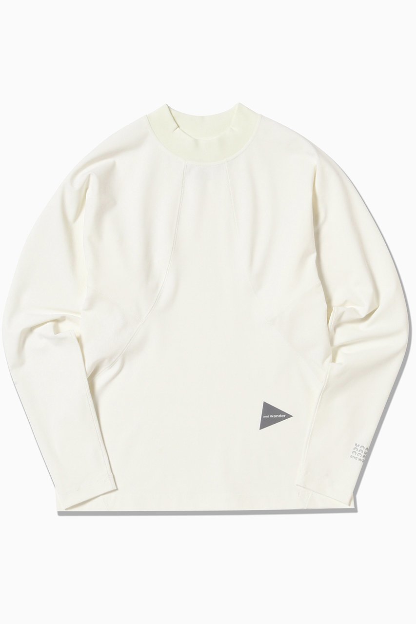【アンドワンダー/and wander】の35 rash guard インテリア・キッズ・メンズ・レディースファッション・服の通販 founy(ファニー) 　ファッション　Fashion　レディースファッション　Fashion for Women　トップス・カットソー　Cut & Sew Tops　スポーツウェア　Functional & Stylish Sportswear　スポーツ トップス　Athletic Tops / Workout Tops / Training Shirts　シンプル　Simple, Minimal　スポーツ　Sports, Activewear　トライアングル　Triangle, Triangular Shape　ホワイト|ID: prp329100004891211 ipo3291000000036559827