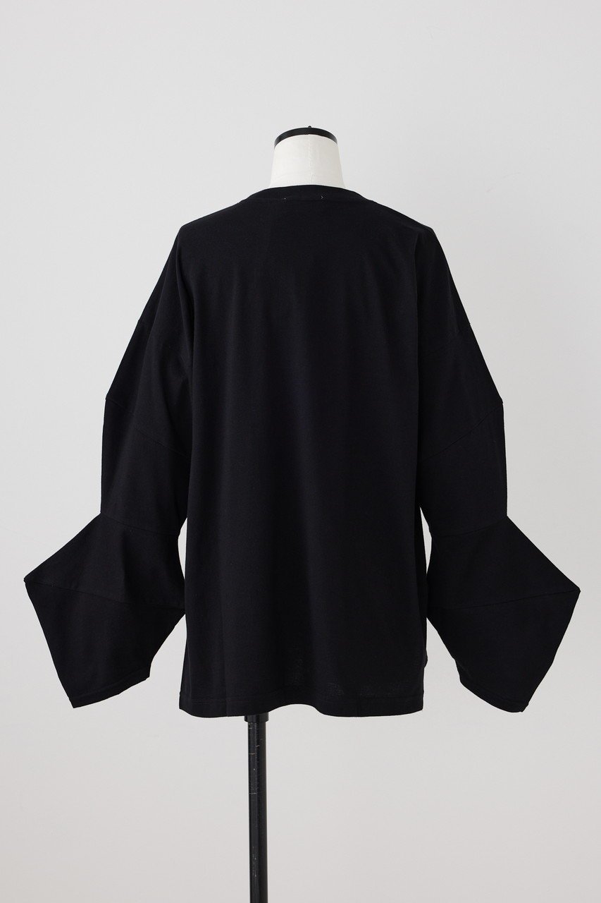 【ナゴンスタンス/nagonstans】のソフト天竺 Panel スリーブ ロンT 人気、トレンドファッション・服の通販 founy(ファニー) 　ファッション　Fashion　レディースファッション　Fashion for Women　トップス・カットソー　Cut & Sew Tops　シャツ・ブラウス・オフィスカジュアル　Elegant Blouses & Button-Ups　ロングTシャツ・Tシャツ　Longline T-Shirts & Tees　カットソー・ベーシックTシャツ　Cut-and-Sewn Tops / Stretch Tees & Basics　アシンメトリー　Asymmetrical Style　スリーブ　Sleeve, Long Sleeve / Short Sleeve　ロング　Long, Long-Length　other-3|ID: prp329100004891232 ipo3291000000036560130