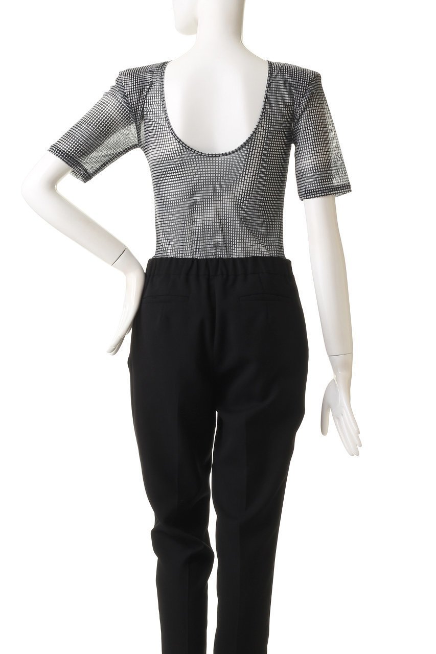 【プランク プロジェクト/PRANK PROJECT】のモアレプリントチュールボディスーツ / Moire Printed Tulle Bodysuit 人気、トレンドファッション・服の通販 founy(ファニー) 　ファッション　Fashion　レディースファッション　Fashion for Women　トップス・カットソー　Cut & Sew Tops　シャツ・ブラウス・オフィスカジュアル　Elegant Blouses & Button-Ups　ロングTシャツ・Tシャツ　Longline T-Shirts & Tees　カットソー・ベーシックTシャツ　Cut-and-Sewn Tops / Stretch Tees & Basics　カッティング　Cutting Detail　ショルダー　Shoulder, Shoulder Strap　ショート　Short, Short Length　シンプル　Simple, Minimal　スリーブ　Sleeve, Long Sleeve / Short Sleeve　スーツ　Suit, Formalwear　フロント　Front, Front Design　プリント　Print, Printed Pattern　other-4|ID: prp329100004891236 ipo3291000000036560214