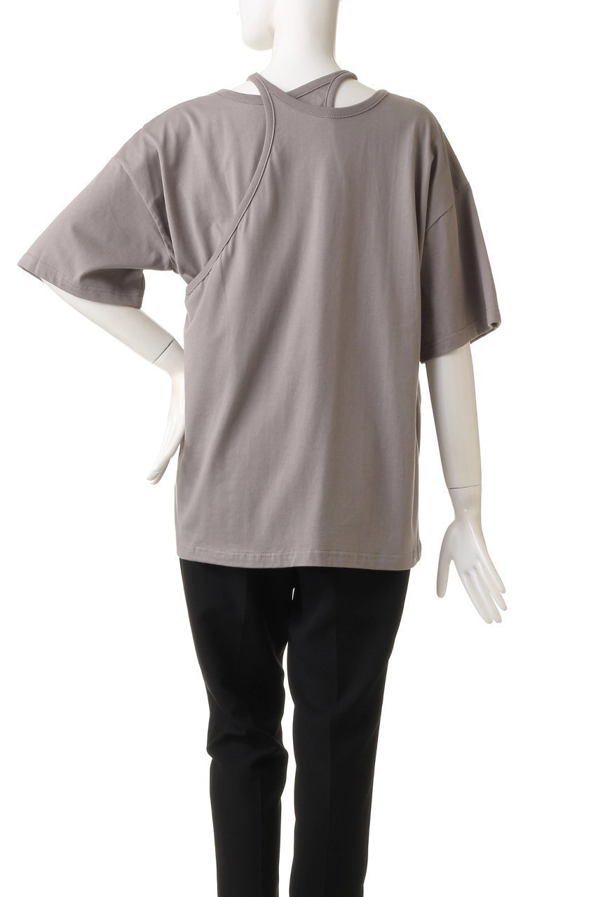 【クラネ/CLANE】のHALTER LAYERED TOPS Tシャツ/カットソー 人気、トレンドファッション・服の通販 founy(ファニー) 　ファッション　Fashion　レディースファッション　Fashion for Women　トップス・カットソー　Cut & Sew Tops　シャツ・ブラウス・オフィスカジュアル　Elegant Blouses & Button-Ups　ロングTシャツ・Tシャツ　Longline T-Shirts & Tees　カットソー・ベーシックTシャツ　Cut-and-Sewn Tops / Stretch Tees & Basics　カットソー　Cut and Sewn Top　ショート　Short, Short Length　スリーブ　Sleeve, Long Sleeve / Short Sleeve　ボトム　Bottoms, Lower Wear　other-4|ID: prp329100004891237 ipo3291000000036560224