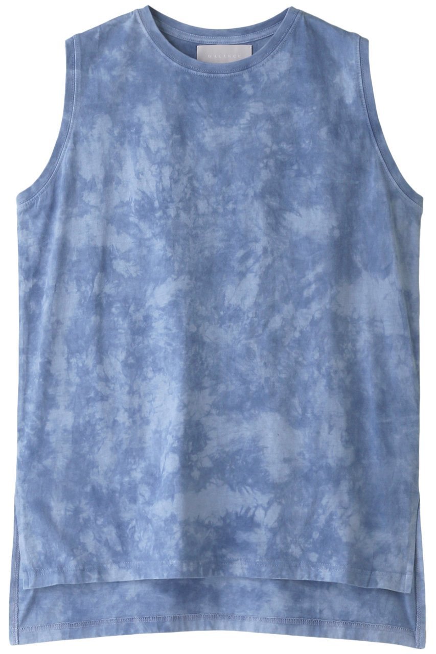 【マリリンムーン/MARILYN MOON】の【WALANCE】タイダイジャージースリーブレスTシャツ インテリア・キッズ・メンズ・レディースファッション・服の通販 founy(ファニー) ファッション Fashion レディースファッション Fashion for Women トップス・カットソー Cut & Sew Tops キャミソール&ノースリーブ Camisoles & Sleeveless Tops シャツ・ブラウス・オフィスカジュアル Elegant Blouses & Button-Ups ロングTシャツ・Tシャツ Longline T-Shirts & Tees カットソー・ベーシックTシャツ Cut-and-Sewn Tops / Stretch Tees & Basics キャミソール Camisole, Spaghetti Strap Top シンプル Simple, Minimal スリーブ Sleeve, Long Sleeve / Short Sleeve タンク Tank Top, Sleeveless Top ハンド Hand, Handmade インディゴ|ID: prp329100004891239 ipo3291000000036560294