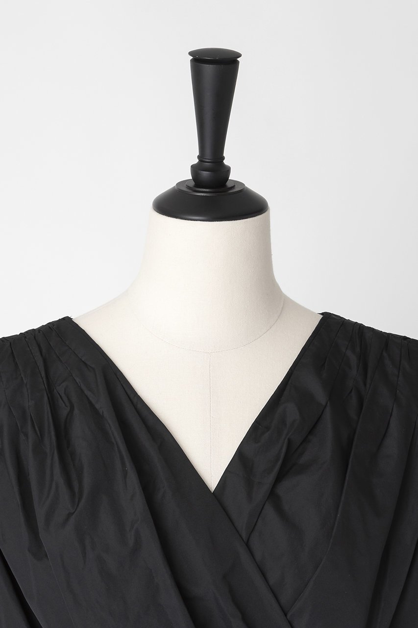 【オーヴィル/EAUVIRE】のタックギャザーベルトドレス 人気、トレンドファッション・服の通販 founy(ファニー) 　ファッション　Fashion　レディースファッション　Fashion for Women　ワンピース　Dresses　フォーマル・パーティードレス・結婚式用ドレス　Elegant & Casual Dresses　チュニック　Tunic Tops & Dresses　ベルト&ウエストマーク　Belts & Waist Accessories　ギャザー　Gathered, Ruffled　シルク　Silk, 100% Silk　タフタ　Taffeta, Structured Fabric　チュニック　Tunic, Long Top　ドレス　Dress, One-Piece　バランス　Balance, Style Balance　ランダム　Random, Irregular　ロング　Long, Long-Length　エレガント 上品　Elegant　定番　Standard, Basic Item　other-4|ID: prp329100004891268 ipo3291000000036560589