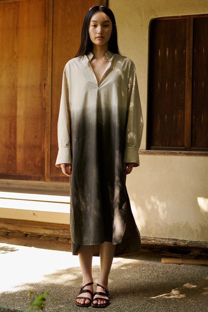 【セアン/SCEARN】のCOTTON SILK TYPEWRITER WITH SUMI ワンピース 人気、トレンドファッション・服の通販 founy(ファニー) 　ファッション　Fashion　レディースファッション　Fashion for Women　ワンピース　Dresses　チュニック　Tunic Tops & Dresses　グラデーション　Gradient, Ombre　ショルダー　Shoulder, Shoulder Strap　シルク　Silk, 100% Silk　チュニック　Tunic, Long Top　ドロップ　Drop Shoulder, Dropped Style　リゾート　Resort, Vacation Style　リラックス　Relax, Relaxed Fit　ロング　Long, Long-Length　other-6|ID: prp329100004891269 ipo3291000000036560600