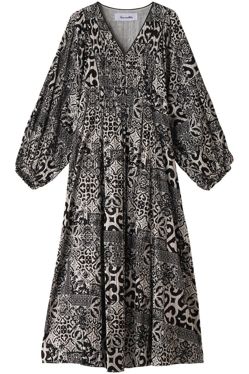【エリオポール/heliopole】の【SARA MALLIKA】TILE PTN LS ドレス インテリア・キッズ・メンズ・レディースファッション・服の通販 founy(ファニー) ファッション Fashion レディースファッション Fashion for Women ワンピース Dresses フォーマル・パーティードレス・結婚式用ドレス Elegant & Casual Dresses チュニック Tunic Tops & Dresses ギャザー Gathered, Ruffled チュニック Tunic, Long Top ドレス Dress, One-Piece リゾート Resort, Vacation Style ロング Long, Long-Length ブラック|ID: prp329100004891320 ipo3291000000036561329
