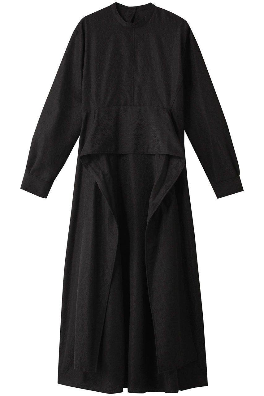 【クラネ/CLANE】の2WAY JAQUARD ONE PIECE/ワンピース インテリア・キッズ・メンズ・レディースファッション・服の通販 founy(ファニー) 　ファッション　Fashion　レディースファッション　Fashion for Women　ワンピース　Dresses　チュニック　Tunic Tops & Dresses　ジャカード／ジャガード　Jacquard, Woven Pattern　チュニック　Tunic, Long Top　ビスチェ　Bustier, Corset Top　マキシ　Maxi, Full Length　リボン　Ribbon, Bow　ロング　Long, Long-Length　エレガント 上品　Elegant　BLACK|ID: prp329100004891327 ipo3291000000036561431