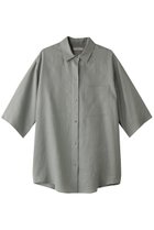 【エブール/ebure】の【Living】フレンチリネン 七分袖シャツ 人気、トレンドファッション・服の通販 founy(ファニー) ファッション Fashion レディースファッション Fashion for Women トップス・カットソー Cut & Sew Tops シャツ・ブラウス・オフィスカジュアル Elegant Blouses & Button-Ups ショート Short, Short Length スリーブ Sleeve, Long Sleeve / Short Sleeve フレンチ French, French Style リネン Linen, Linen Fabric 今季 This Season, Current Season 夏 Summer 定番 Standard, Basic Item thumbnail ライトグリーン|ID: prp329100004891350 ipo3291000000036561736