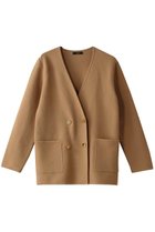【アルアバイル/allureville】のセミダブルガーターニットジャケット 大人の最旬トレンドファッション＆コーディネート founy(ファウニー) ファッション Fashion レディースファッション Fashion for Women アウター Coat / Outerwear Collection レディースジャケット・軽アウター Jackets おすすめ Recommended / Our Picks シンプル Simple, Minimal ジャケット Jacket, Outerwear ダブル Double, Double-Breasted デニム Denim, Jeans Material メタル Metal, Metal Parts thumbnail キャメル|ID: prp329100004891408 ipo3291000000036562419