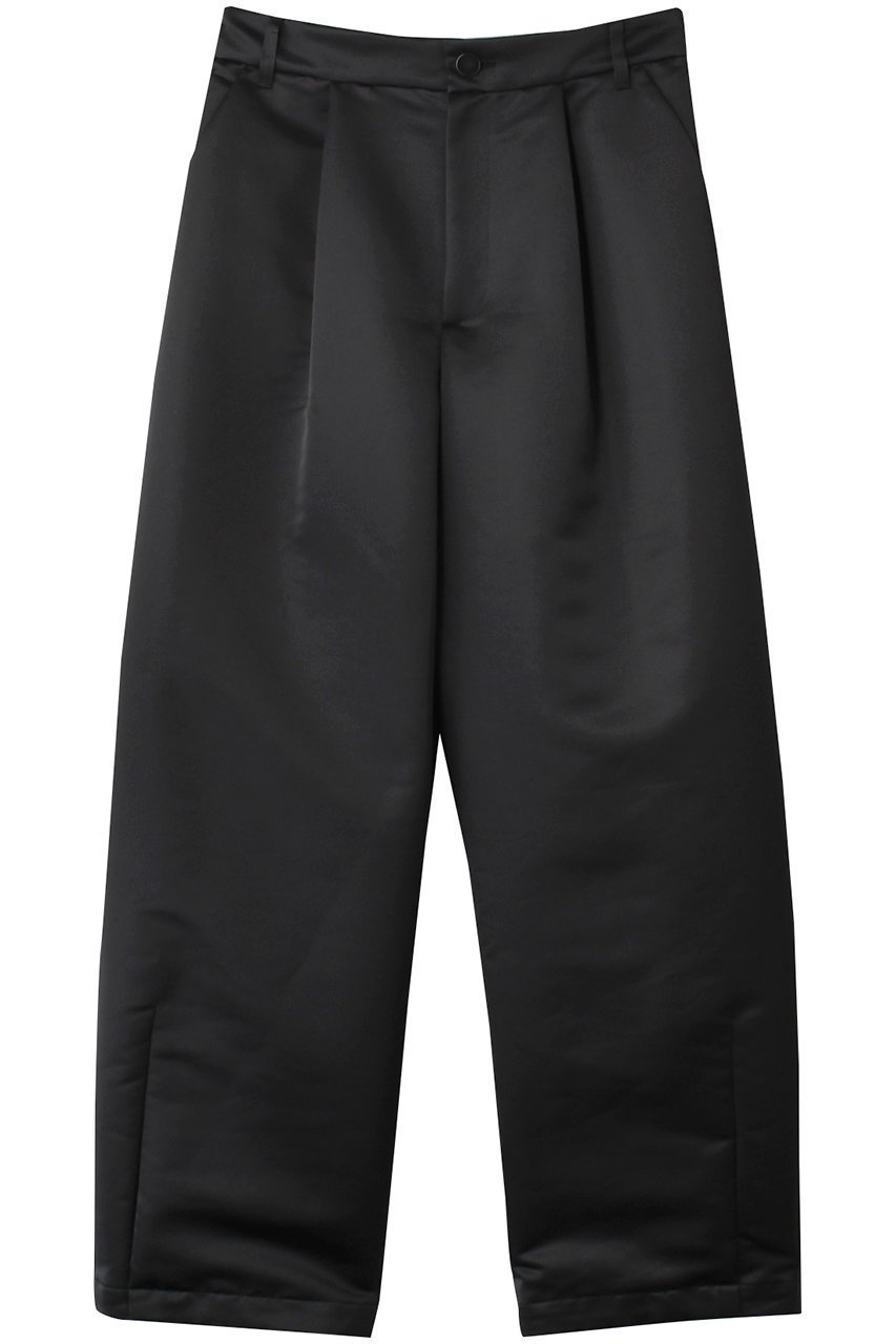 【オブリオ/AUBRIOT】のカーブフォルムパンツ インテリア・キッズ・メンズ・レディースファッション・服の通販 founy(ファウニー) 　ファッション　Fashion　レディースファッション　Fashion for Women　パンツ　Pants & Trousers　イタリア　Italy　フォルム　Silhouette, Form　ミリタリー　Military, Army Style　ラグジュアリー　Luxury, Elegant　ブラック|ID: prp329100004891419 ipo3291000000036562512