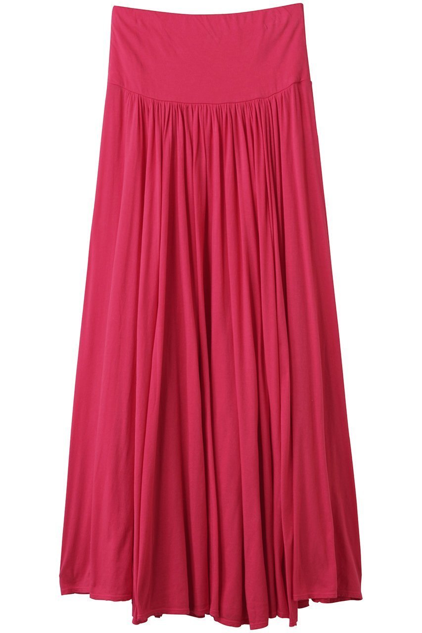 【スリー ドッツ/three dots】のjersey colette long skirt/ロングスカート インテリア・キッズ・メンズ・レディースファッション・服の通販 founy(ファウニー) 　ファッション　Fashion　レディースファッション　Fashion for Women　スカート　Skirts　ロングスカート　Long Skirts / Maxi & Midi Skirts　ギャザー　Gathered, Ruffled　シンプル　Simple, Minimal　フレア　Flare, Flared　ロング　Long, Long-Length　ブーゲンビリア|ID: prp329100004891531 ipo3291000000036563655