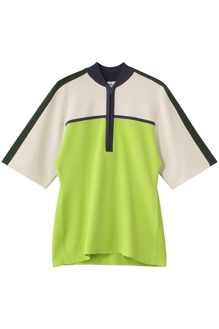 【エンフォルド/ENFOLD】のZIP BICOLOR PULLOVER/プルオーバー インテリア・キッズ・メンズ・レディースファッション・服の通販 founy(ファウニー) https://founy.com/ ファッション Fashion レディースファッション Fashion for Women トップス・カットソー Cut & Sew Tops ニット Knit Tops & Sweaters カジュアルプルオーバー・ニットトップス Pullovers & Knit Tops / Casual Pullovers おすすめ Recommended / Our Picks エレガント 上品 Elegant シンプル Simple, Minimal スーツ Suit, Formalwear セットアップ Set-Up, Coordinated Outfit |ID: prp329100004891548 ipo3291000000036563786