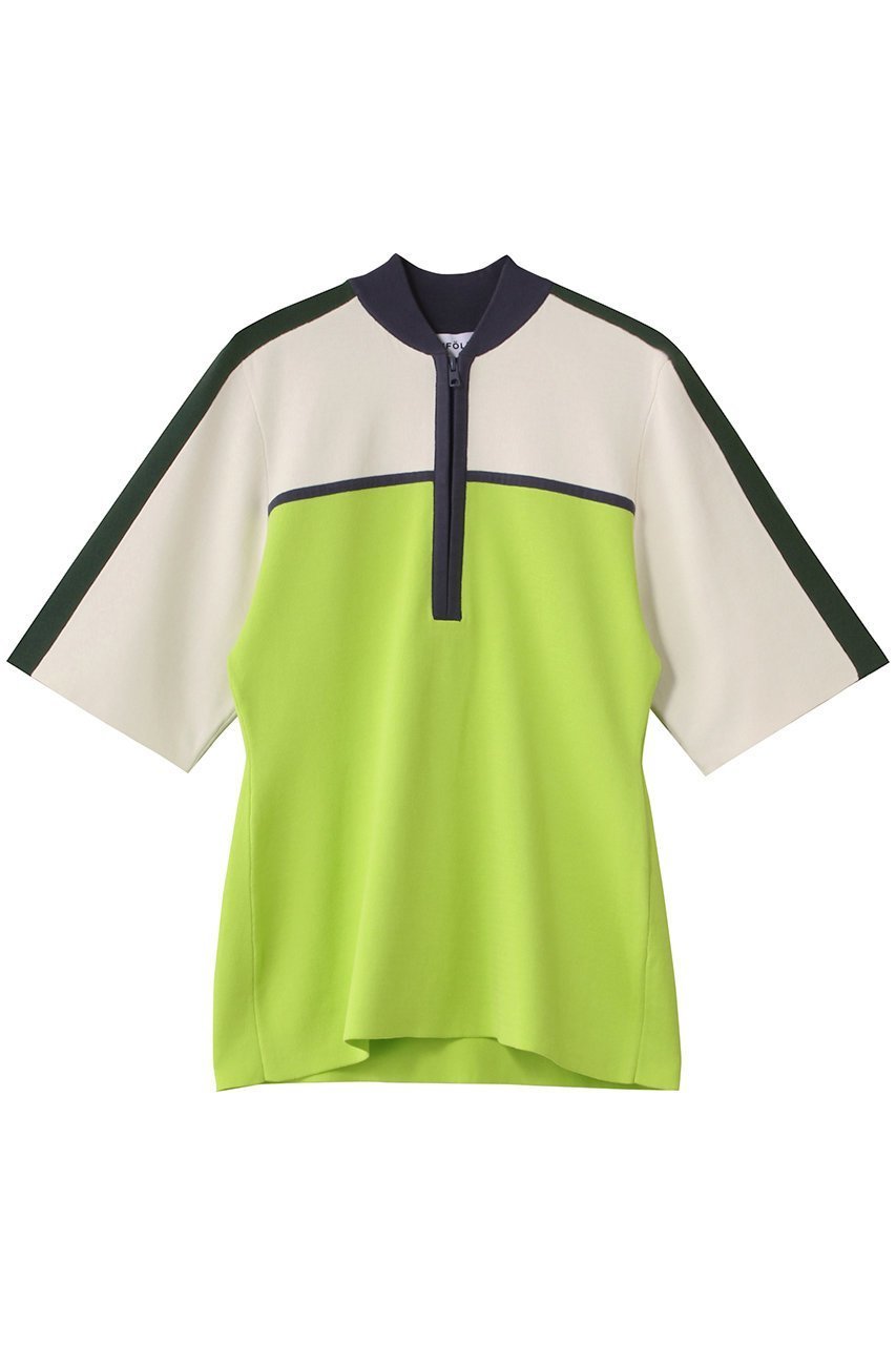 【エンフォルド/ENFOLD】のZIP BICOLOR PULLOVER/プルオーバー 大人の最旬トレンドファッション＆コーディネート founy(ファウニー) 　ファッション　Fashion　レディースファッション　Fashion for Women　トップス・カットソー　Cut & Sew Tops　ニット　Knit Tops & Sweaters　カジュアルプルオーバー・ニットトップス　Pullovers & Knit Tops / Casual Pullovers　おすすめ　Recommended / Our Picks　エレガント 上品　Elegant　シンプル　Simple, Minimal　スーツ　Suit, Formalwear　セットアップ　Set-Up, Coordinated Outfit　 other-1|ID: prp329100004891548 ipo3291000000036563786