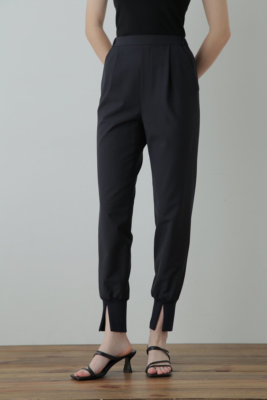 【ヒューエルミュージアム/hueLe Museum】の【STUMBLY】Narrow Jogger Pants インテリア・キッズ・メンズ・レディースファッション・服の通販 founy(ファニー) 　ファッション　Fashion　レディースファッション　Fashion for Women　パンツ　Pants & Trousers　スポーティ　Sporty, Casual Athletic　スマート　Smart, Elegant　スリット　Slit, Slit Detail　センター　Center, Center Line　フロント　Front, Front Design　ネイビー|ID: prp329100004891553 ipo3291000000036563813