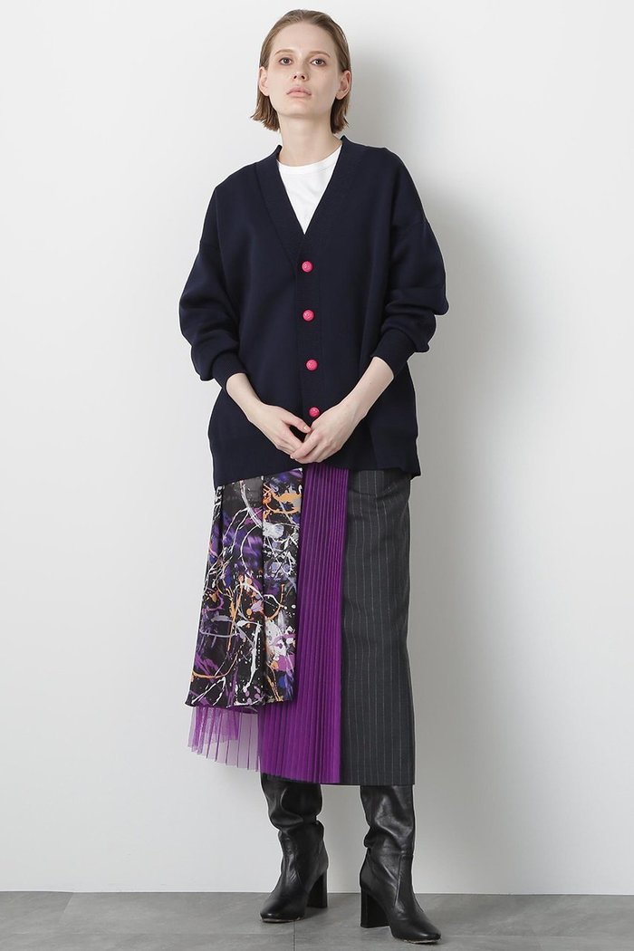 【ヒューエルミュージアム/hueLe Museum】の【STUMBLY】Mix Fabric Combination Skirt インテリア・キッズ・メンズ・レディースファッション・服の通販 founy(ファニー) https://founy.com/ ファッション Fashion レディースファッション Fashion for Women スカート Skirts ロングスカート Long Skirts / Maxi & Midi Skirts スタンダード Standard, Basic ドット Polka Dot, Dot Pattern プリント Print, Printed Pattern マニッシュ Mannish, Boyish ロング Long, Long-Length |ID: prp329100004891555 ipo3291000000036563823