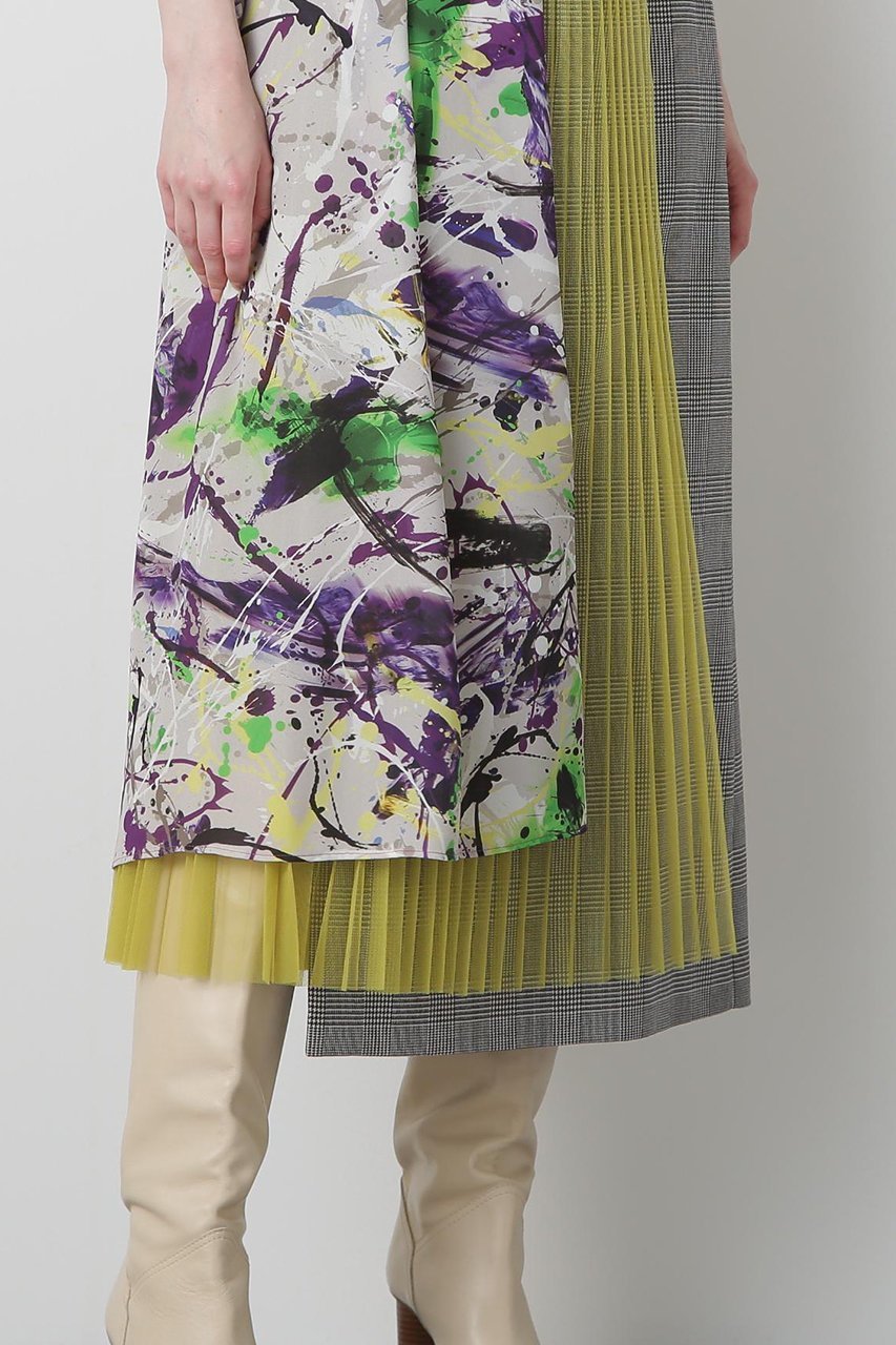 【ヒューエルミュージアム/hueLe Museum】の【STUMBLY】Mix Fabric Combination Skirt 人気、トレンドファッション・服の通販 founy(ファニー) 　ファッション　Fashion　レディースファッション　Fashion for Women　スカート　Skirts　ロングスカート　Long Skirts / Maxi & Midi Skirts　スタンダード　Standard, Basic　ドット　Polka Dot, Dot Pattern　プリント　Print, Printed Pattern　マニッシュ　Mannish, Boyish　ロング　Long, Long-Length　other-4|ID: prp329100004891555 ipo3291000000036563828