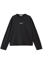 【ジル サンダー/JIL SANDER】の【JIL SANDER+】 ロゴプリント ロングスリーブ Tシャツ 人気、トレンドファッション・服の通販 founy(ファニー) ファッション Fashion レディースファッション Fashion for Women トップス・カットソー Cut & Sew Tops シャツ・ブラウス・オフィスカジュアル Elegant Blouses & Button-Ups ロングTシャツ・Tシャツ Longline T-Shirts & Tees カットソー・ベーシックTシャツ Cut-and-Sewn Tops / Stretch Tees & Basics なめらか Smooth, Silky Texture シンプル Simple, Minimal スリーブ Sleeve, Long Sleeve / Short Sleeve ファブリック Fabric, Textile プリント Print, Printed Pattern ボトム Bottoms, Lower Wear ロング Long, Long-Length thumbnail ブラック|ID: prp329100004891568 ipo3291000000036563931