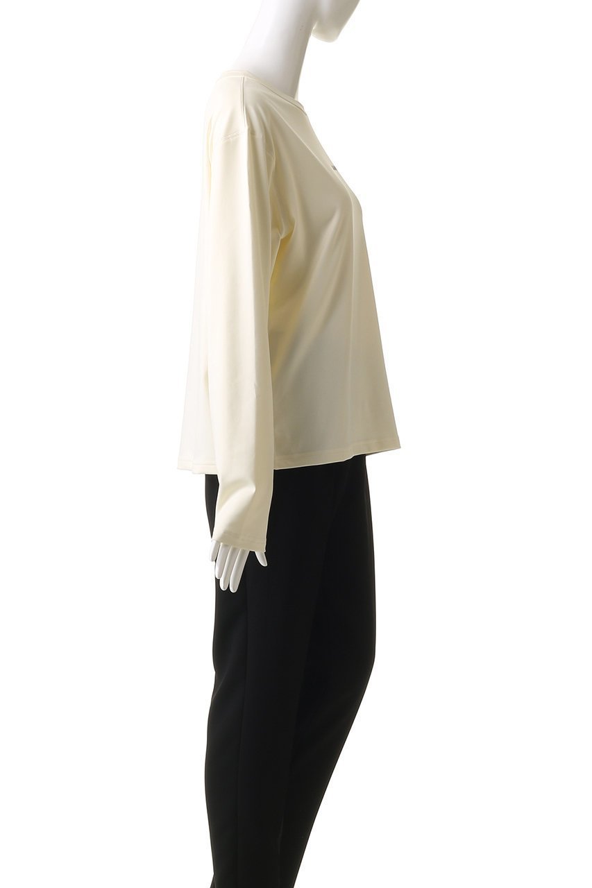 【ジル サンダー/JIL SANDER】の【JIL SANDER+】 ロゴプリント ロングスリーブ Tシャツ 人気、トレンドファッション・服の通販 founy(ファニー) 　ファッション　Fashion　レディースファッション　Fashion for Women　トップス・カットソー　Cut & Sew Tops　シャツ・ブラウス・オフィスカジュアル　Elegant Blouses & Button-Ups　ロングTシャツ・Tシャツ　Longline T-Shirts & Tees　カットソー・ベーシックTシャツ　Cut-and-Sewn Tops / Stretch Tees & Basics　なめらか　Smooth, Silky Texture　シンプル　Simple, Minimal　スリーブ　Sleeve, Long Sleeve / Short Sleeve　ファブリック　Fabric, Textile　プリント　Print, Printed Pattern　ボトム　Bottoms, Lower Wear　ロング　Long, Long-Length　other-3|ID: prp329100004891568 ipo3291000000036563936