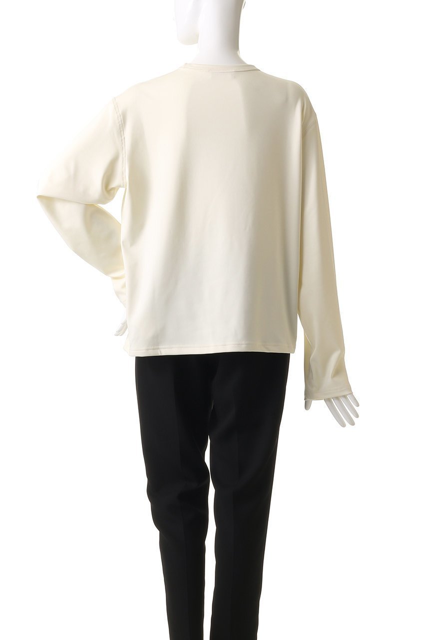 【ジル サンダー/JIL SANDER】の【JIL SANDER+】 ロゴプリント ロングスリーブ Tシャツ 人気、トレンドファッション・服の通販 founy(ファニー) 　ファッション　Fashion　レディースファッション　Fashion for Women　トップス・カットソー　Cut & Sew Tops　シャツ・ブラウス・オフィスカジュアル　Elegant Blouses & Button-Ups　ロングTシャツ・Tシャツ　Longline T-Shirts & Tees　カットソー・ベーシックTシャツ　Cut-and-Sewn Tops / Stretch Tees & Basics　なめらか　Smooth, Silky Texture　シンプル　Simple, Minimal　スリーブ　Sleeve, Long Sleeve / Short Sleeve　ファブリック　Fabric, Textile　プリント　Print, Printed Pattern　ボトム　Bottoms, Lower Wear　ロング　Long, Long-Length　other-4|ID: prp329100004891568 ipo3291000000036563938