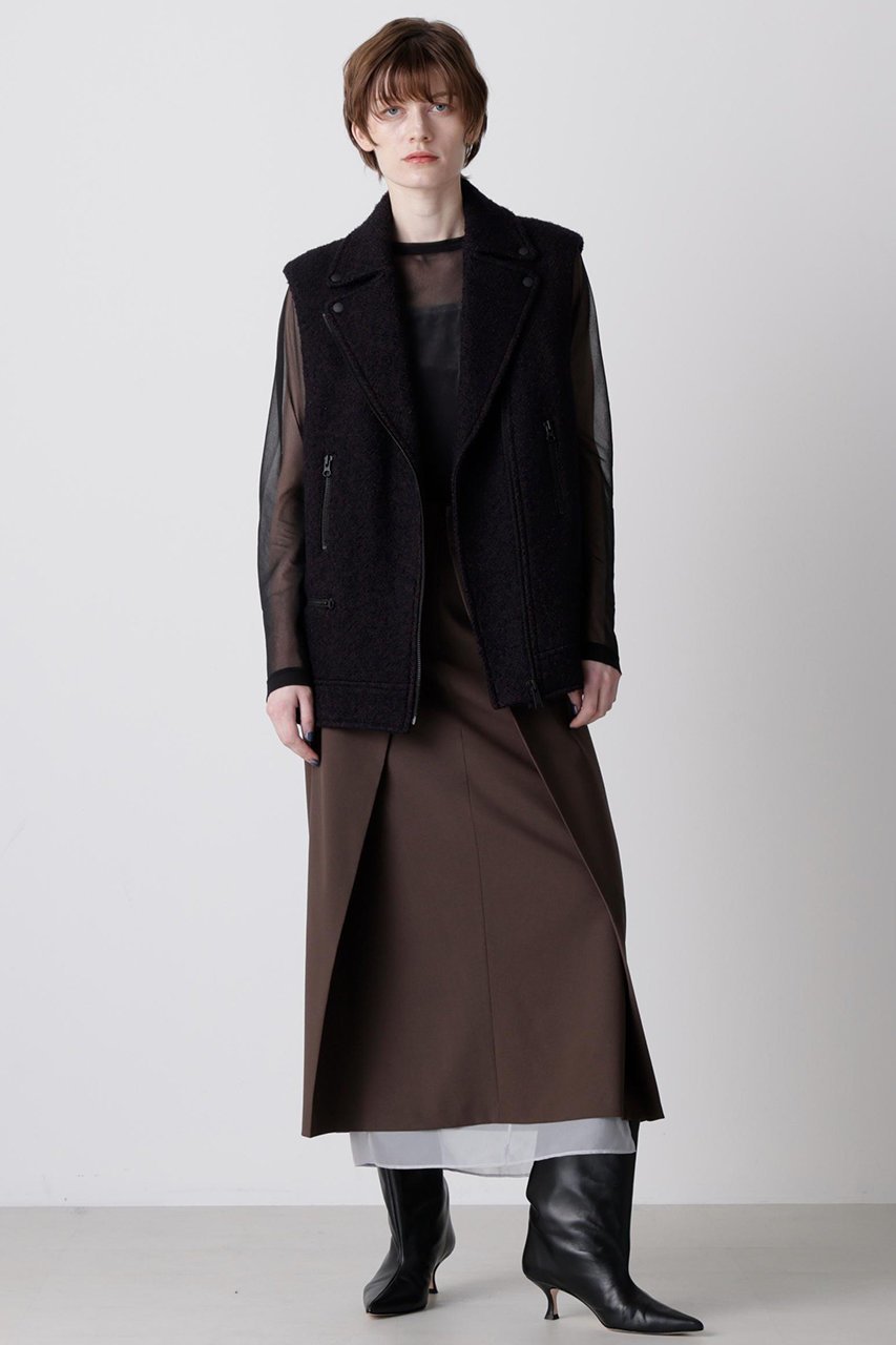 【ヒューエルミュージアム/hueLe Museum】の【hLM】ループヘリンボーンツイードジレ 人気、トレンドファッション・服の通販 founy(ファニー) ファッション Fashion レディースファッション Fashion for Women アウター Coat / Outerwear Collection レディースジャケット・軽アウター Jackets おすすめ Recommended / Our Picks エレガント 上品 Elegant クラシック Classic, Timeless Style ジャケット Jacket, Outerwear ツイード Twill, Twill Weave デニム Denim, Jeans Material other-3|ID: prp329100004891682 ipo3291000000036564629