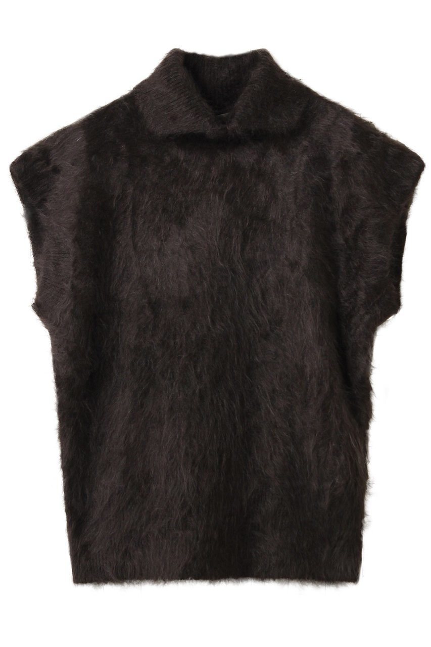 【ブラミンク/BLAMINK】のカシミヤファータートルネックベスト インテリア・キッズ・メンズ・レディースファッション・服の通販 founy(ファニー) 　ファッション　Fashion　レディースファッション　Fashion for Women　トップス・カットソー　Cut & Sew Tops　ニット　Knit Tops & Sweaters　ベスト&ジレ / 重ね着スタイル　Vests & Gilets　カジュアルプルオーバー・ニットトップス　Pullovers & Knit Tops / Casual Pullovers　タートルネック・ハイネックトップス　Turtlenecks & High-Neck Tops　カットソー　Cut and Sewn Top　シンプル　Simple, Minimal　スリット　Slit, Slit Detail　タートルネック　Turtleneck, High Neck　ベスト　Vest, Waistcoat　ラグジュアリー　Luxury, Elegant　ダークブラウン|ID: prp329100004891727 ipo3291000000036564791