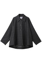 【エンフォルド/ENFOLD】のSOUTIEN COLLAR BOX JACKET ジャケット 人気、トレンドファッション・服の通販 founy(ファニー) ファッション Fashion レディースファッション Fashion for Women アウター Coat / Outerwear Collection レディースジャケット・軽アウター Jackets ジャケット Jacket, Outerwear スリーブ Sleeve, Long Sleeve / Short Sleeve チェック Check, Plaid, Tartan バランス Balance, Style Balance ミックス Mix, Mixed Style ワイド Wide, Wide Fit エレガント 上品 Elegant thumbnail ブラック|ID: prp329100004891781 ipo3291000000036565149