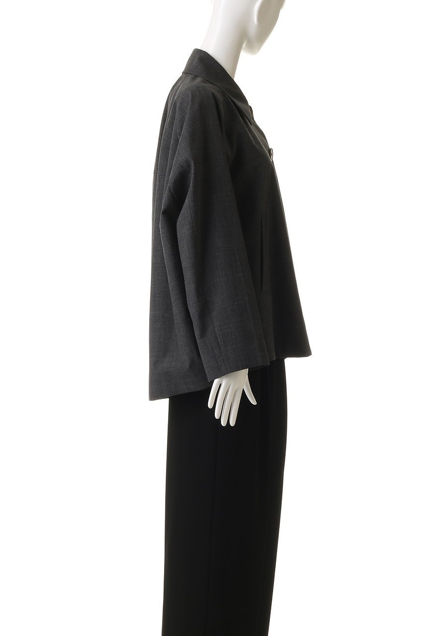 【エンフォルド/ENFOLD】のSOUTIEN COLLAR BOX JACKET ジャケット 人気、トレンドファッション・服の通販 founy(ファニー) 　ファッション　Fashion　レディースファッション　Fashion for Women　アウター　Coat / Outerwear Collection　レディースジャケット・軽アウター　Jackets　ジャケット　Jacket, Outerwear　スリーブ　Sleeve, Long Sleeve / Short Sleeve　チェック　Check, Plaid, Tartan　バランス　Balance, Style Balance　ミックス　Mix, Mixed Style　ワイド　Wide, Wide Fit　エレガント 上品　Elegant　other-3|ID: prp329100004891781 ipo3291000000036565154