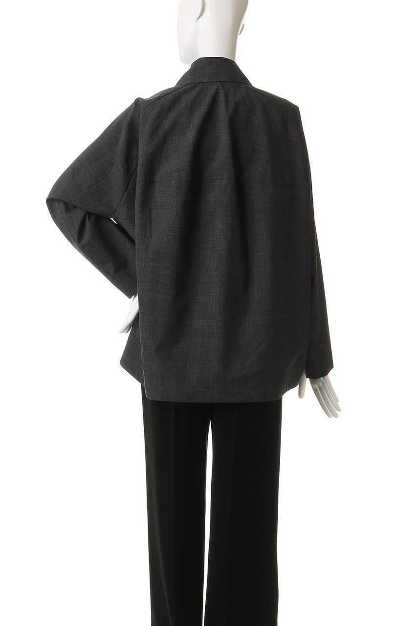 【エンフォルド/ENFOLD】のSOUTIEN COLLAR BOX JACKET ジャケット 人気、トレンドファッション・服の通販 founy(ファニー) 　ファッション　Fashion　レディースファッション　Fashion for Women　アウター　Coat / Outerwear Collection　レディースジャケット・軽アウター　Jackets　ジャケット　Jacket, Outerwear　スリーブ　Sleeve, Long Sleeve / Short Sleeve　チェック　Check, Plaid, Tartan　バランス　Balance, Style Balance　ミックス　Mix, Mixed Style　ワイド　Wide, Wide Fit　エレガント 上品　Elegant　other-4|ID: prp329100004891781 ipo3291000000036565155