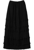 【エンフォルド/ENFOLD】のTIERED PLEATS SKIRT スカート 人気、トレンドファッション・服の通販 founy(ファニー) ファッション Fashion レディースファッション Fashion for Women スカート Skirts ロングスカート Long Skirts / Maxi & Midi Skirts シンプル Simple, Minimal ジョーゼット Georgette, Semi-Sheer Fabric ストレッチ Stretch, Stretchy Fabric ストレート Straight, Straight Cut ティアードスカート Tiered Skirt, Flounced Skirt ドレープ Drape, Draping Fabric パウダー Powder, Soft Tone プリーツ Pleats, Pleated ランダム Random, Irregular ロング Long, Long-Length エレガント 上品 Elegant 切替 Switching, Contrast Panel thumbnail ブラック|ID: prp329100004891793 ipo3291000000036565263