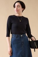 【マルティニーク/martinique】のコットンフライス五分袖プルオーバー 人気、トレンドファッション・服の通販 founy(ファニー) ファッション Fashion レディースファッション Fashion for Women トップス・カットソー Cut & Sew Tops シャツ・ブラウス・オフィスカジュアル Elegant Blouses & Button-Ups ロングTシャツ・Tシャツ Longline T-Shirts & Tees カジュアルプルオーバー・ニットトップス Pullovers & Knit Tops / Casual Pullovers カットソー・ベーシックTシャツ Cut-and-Sewn Tops / Stretch Tees & Basics おすすめ Recommended / Our Picks カットソー Cut and Sewn Top ショート Short, Short Length スリーブ Sleeve, Long Sleeve / Short Sleeve エレガント 上品 Elegant 別注 Limited Edition, Custom Order 定番 Standard, Basic Item |ID:prp329100004891808