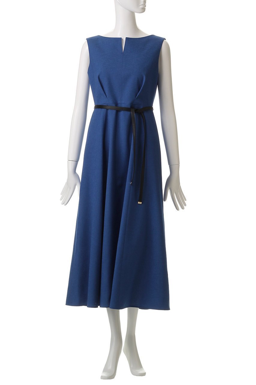 【アルアバイル/allureville】のリネンライクオックスノースリワンピース 人気、トレンドファッション・服の通販 founy(ファニー) 　ファッション　Fashion　レディースファッション　Fashion for Women　ワンピース　Dresses　チュニック　Tunic Tops & Dresses　チュニック　Tunic, Long Top　ノースリーブ　Sleeveless, No-Sleeve　フィット　Fit, Slim Fit　フェイクレザー　Faux Leather, PU Leather　フレア　Flare, Flared　ロング　Long, Long-Length　夏　Summer　other-2|ID: prp329100004891809 ipo3291000000036565440