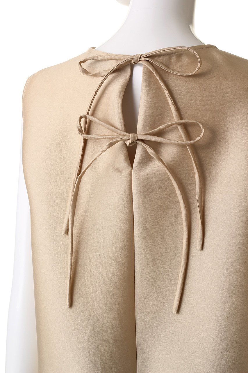 【ジェイドット/j.】のオクタダブルクロスバックリボンブラウス 人気、トレンドファッション・服の通販 founy(ファニー) 　ファッション　Fashion　レディースファッション　Fashion for Women　トップス・カットソー　Cut & Sew Tops　キャミソール&ノースリーブ　Camisoles & Sleeveless Tops　シャツ・ブラウス・オフィスカジュアル　Elegant Blouses & Button-Ups　シルク　Silk, 100% Silk　ノースリーブ　Sleeveless, No-Sleeve　バルーン　Balloon, Balloon Silhouette　リボン　Ribbon, Bow　夏　Summer　春　Spring　S/S・春夏　SS, Spring/Summer, Warm Season　other-5|ID: prp329100004891812 ipo3291000000036565479