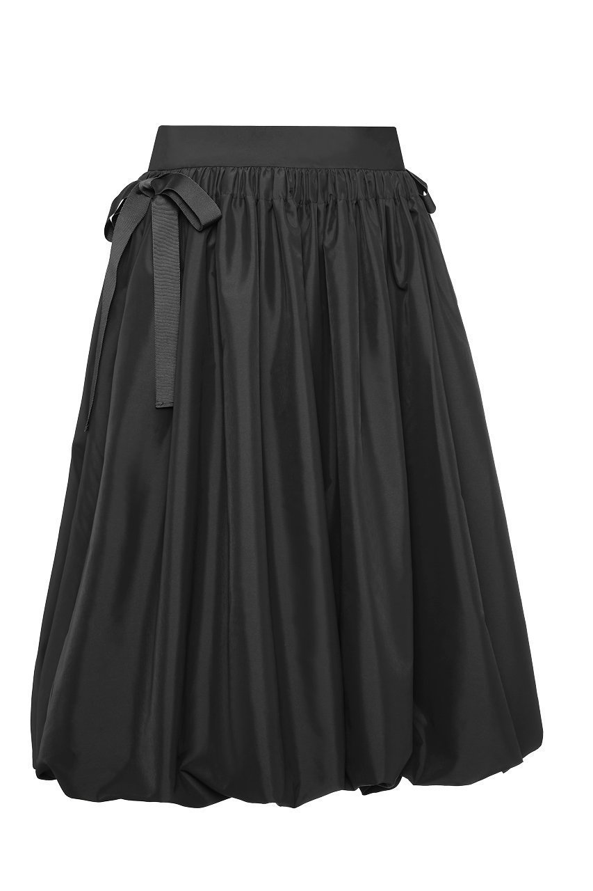 【デイジーリン/DAISY LIN】のSkirt “Tulip Ribbon” 大人の最旬トレンドファッション＆コーディネート founy(ファウニー) 　ファッション　Fashion　レディースファッション　Fashion for Women　スカート　Skirts　ギャザー　Gathered, Ruffled　ストレッチ　Stretch, Stretchy Fabric　タフタ　Taffeta, Structured Fabric　バイアス　Bias, Diagonal Cut　バルーン　Balloon, Balloon Silhouette　リボン　Ribbon, Bow　夏　Summer　秋　Autumn　軽量　Lightweight, Ultra Light　other-2|ID: prp329100004891907 ipo3291000000036566327