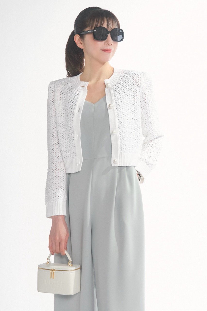 【デイジーリン/DAISY LIN】のCardigan “Lady Pearl” 大人の最旬トレンドファッション＆コーディネート founy(ファウニー) 　ファッション　Fashion　レディースファッション　Fashion for Women　トップス・カットソー　Cut & Sew Tops　ニット　Knit Tops & Sweaters　カーディガン・羽織り　Layered Style Cardigans　ウォッシャブル　Machine Washable　カーディガン　Cardigan, Knitwear　コンパクト　Compact, Small Size　パール　Pearl, Pearl Accent　手編み　Hand-Knitted, Handmade Knit　洗える　Machine Washable　秋　Autumn　other-8|ID: prp329100004891910 ipo3291000000037216118