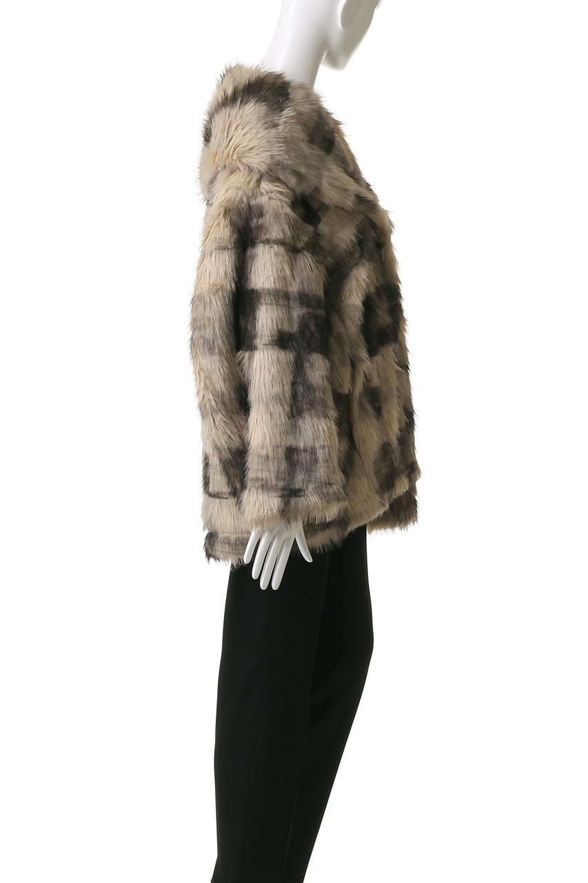 【デザイン ワークス/DESIGN WORKS】の【BEAUVET】リッチフェクファージャケットコート 人気、トレンドファッション・服の通販 founy(ファニー) 　ファッション　Fashion　レディースファッション　Fashion for Women　アウター　Coat / Outerwear Collection　コート・ロングコート・ピーコート　Long Coats, Peacoats & More　レディースジャケット・軽アウター　Jackets　ショート　Short, Short Length　ショール　Shawl, Wrap　ジャケット　Jacket, Outerwear　ダウン　Down, Puffer　チェック　Check, Plaid, Tartan　デニム　Denim, Jeans Material　ドレス　Dress, One-Piece　フェイクファー　Faux Fur, Imitation Fur　プリント　Print, Printed Pattern　モダン　Modern, Contemporary　リラックス　Relax, Relaxed Fit　other-3|ID: prp329100004891914 ipo3291000000036566387