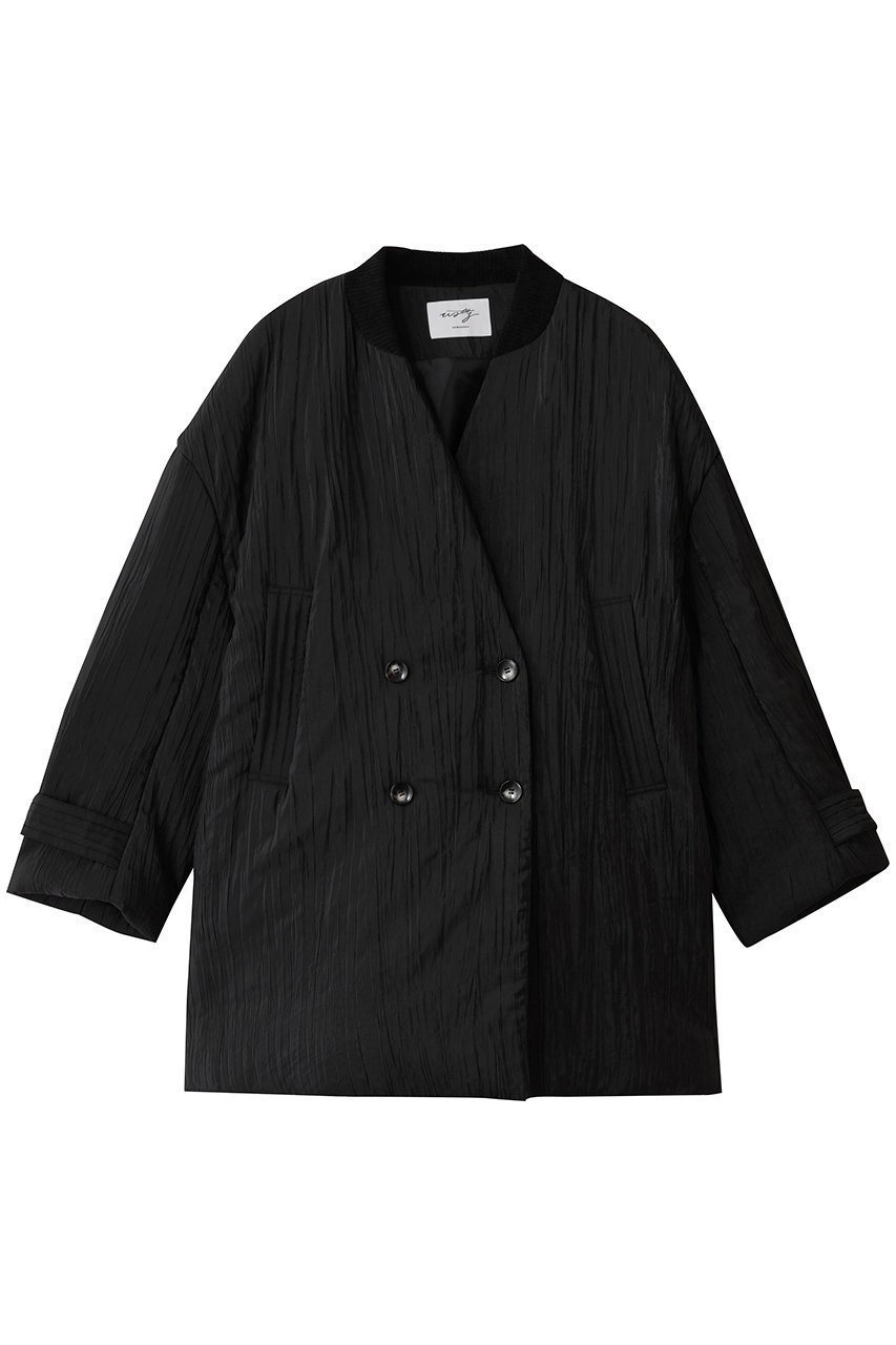 【スタニングルアー/STUNNING LURE】の【Waltz】パデッドショートコート インテリア・キッズ・メンズ・レディースファッション・服の通販 founy(ファニー) ファッション Fashion レディースファッション Fashion for Women アウター Coat / Outerwear Collection コート・ロングコート・ピーコート Long Coats, Peacoats & More ショート Short, Short Length スポーティ Sporty, Casual Athletic バランス Balance, Style Balance ポケット Pocket, Pocket Detail ランダム Random, Irregular ロング Long, Long-Length ワーク Workwear, Utility Style ブラック|ID: prp329100004891915 ipo3291000000036566396