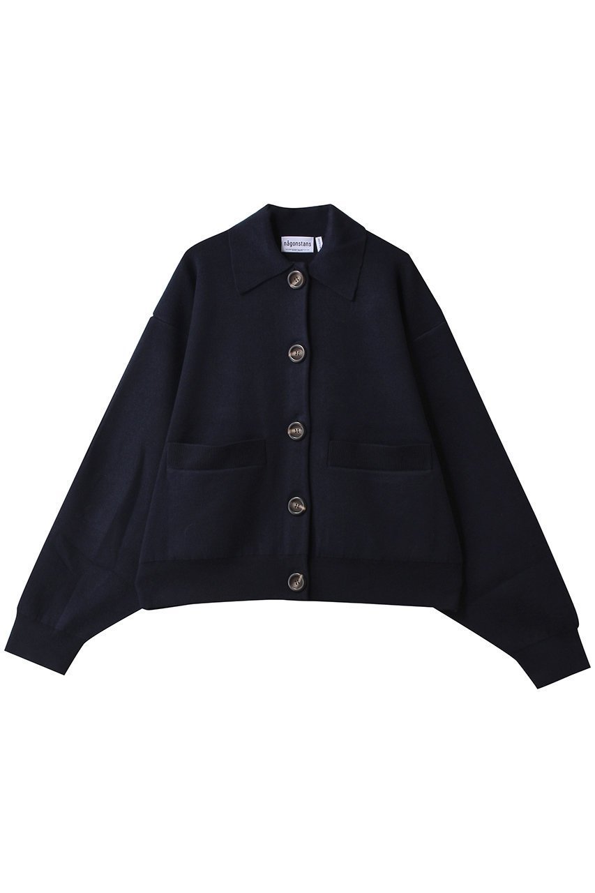 【ナゴンスタンス/nagonstans】のsoutien-collar knit cardigan/カーディガン インテリア・キッズ・メンズ・レディースファッション・服の通販 founy(ファウニー) 　ファッション　Fashion　レディースファッション　Fashion for Women　トップス・カットソー　Cut & Sew Tops　ニット　Knit Tops & Sweaters　カーディガン・羽織り　Layered Style Cardigans　カーディガン　Cardigan, Knitwear　Space|ID: prp329100004891919 ipo3291000000036566421