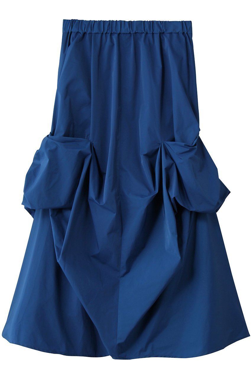 【エンフォルド/ENFOLD】のRIBBON TUCK SKIRT/スカート インテリア・キッズ・メンズ・レディースファッション・服の通販 founy(ファウニー) 　ファッション　Fashion　レディースファッション　Fashion for Women　スカート　Skirts　ロングスカート　Long Skirts / Maxi & Midi Skirts　ストレッチ　Stretch, Stretchy Fabric　フレア　Flare, Flared　リボン　Ribbon, Bow　ロング　Long, Long-Length　ブルー|ID: prp329100004891924 ipo3291000000036566464
