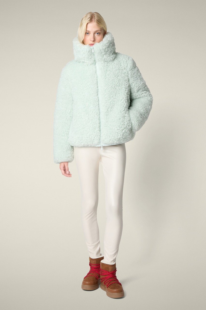 【セーブ ザ ダック/SAVE THE DUCK】のKENNIE D31990W CURL/フェイクファースタンドカラーショートコート 人気、トレンドファッション・服の通販 founy(ファニー) 　ファッション　Fashion　レディースファッション　Fashion for Women　アウター　Coat / Outerwear Collection　コート・ロングコート・ピーコート　Long Coats, Peacoats & More　ショート　Short, Short Length　スタンド　Stand Collar, Upright Stand　フェイクファー　Faux Fur, Imitation Fur　ラグジュアリー　Luxury, Elegant　A/W・秋冬　Autumn/Winter　other-8|ID: prp329100004891934 ipo3291000000036566561