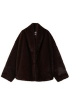 【ハー/HER.】のファーライクショールジャケット 人気、トレンドファッション・服の通販 founy(ファニー) ファッション Fashion レディースファッション Fashion for Women アウター Coat / Outerwear Collection レディースジャケット・軽アウター Jackets ショール Shawl, Wrap ジャケット Jacket, Outerwear デニム Denim, Jeans Material フロント Front, Front Design ボトム Bottoms, Lower Wear thumbnail ダークブラウン|ID: prp329100004891990 ipo3291000000036566999