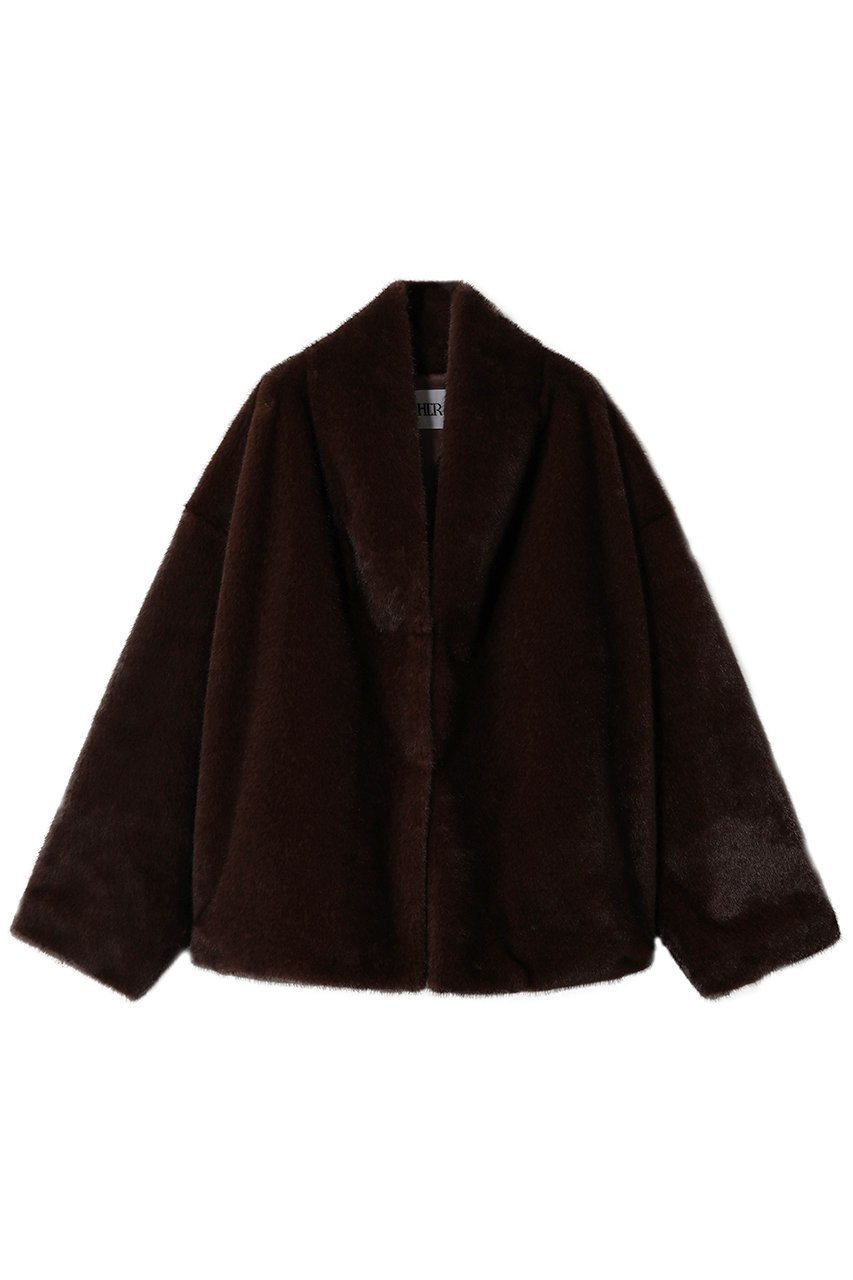【ハー/HER.】のファーライクショールジャケット インテリア・キッズ・メンズ・レディースファッション・服の通販 founy(ファニー) ファッション Fashion レディースファッション Fashion for Women アウター Coat / Outerwear Collection レディースジャケット・軽アウター Jackets ショール Shawl, Wrap ジャケット Jacket, Outerwear デニム Denim, Jeans Material フロント Front, Front Design ボトム Bottoms, Lower Wear ダークブラウン|ID: prp329100004891990 ipo3291000000036566999