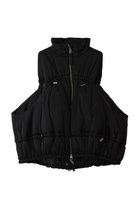 【エンフォルド/ENFOLD】のPADDED VEST 大人の最旬トレンドファッション＆コーディネート founy(ファウニー) ファッション Fashion レディースファッション Fashion for Women アウター Coat / Outerwear Collection レディースジャケット・軽アウター Jackets カッティング Cutting Detail ギャザー Gathered, Ruffled ジャケット Jacket, Outerwear ダウン Down, Puffer フェミニン Feminine, Girly フォルム Silhouette, Form ベスト Vest, Waistcoat 軽量 Lightweight, Ultra Light thumbnail ブラック|ID: prp329100004892028 ipo3291000000036567295