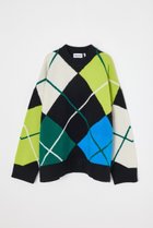 【ナゴンスタンス/nagonstans】のargyle knit pullover Black|ID: prp329100004892043 ipo3291000000036567395