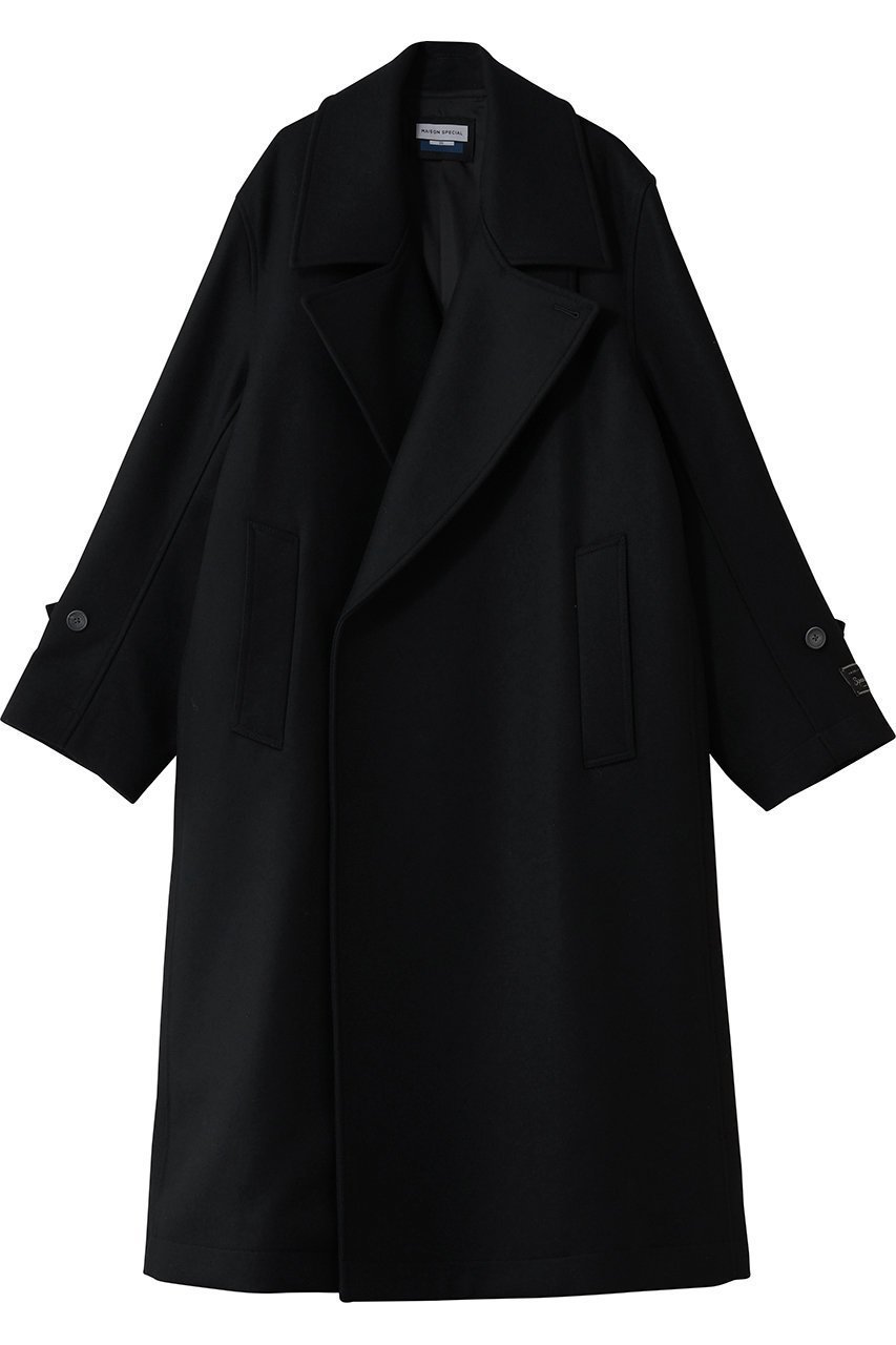 【メゾンスペシャル/MAISON SPECIAL】の【UNISEX】S140メルトンWコート 人気、トレンドファッション・服の通販 founy(ファニー) 　ファッション　Fashion　レディースファッション　Fashion for Women　アウター　Coat / Outerwear Collection　コート・ロングコート・ピーコート　Long Coats, Peacoats & More　ユニセックス　Unisex, Genderless　フィット　Fit, Slim Fit　メルトン　Melton, Heavy Wool　モダン　Modern, Contemporary　ロング　Long, Long-Length　定番　Standard, Basic Item　 other-1|ID: prp329100004892087 ipo3291000000036567714