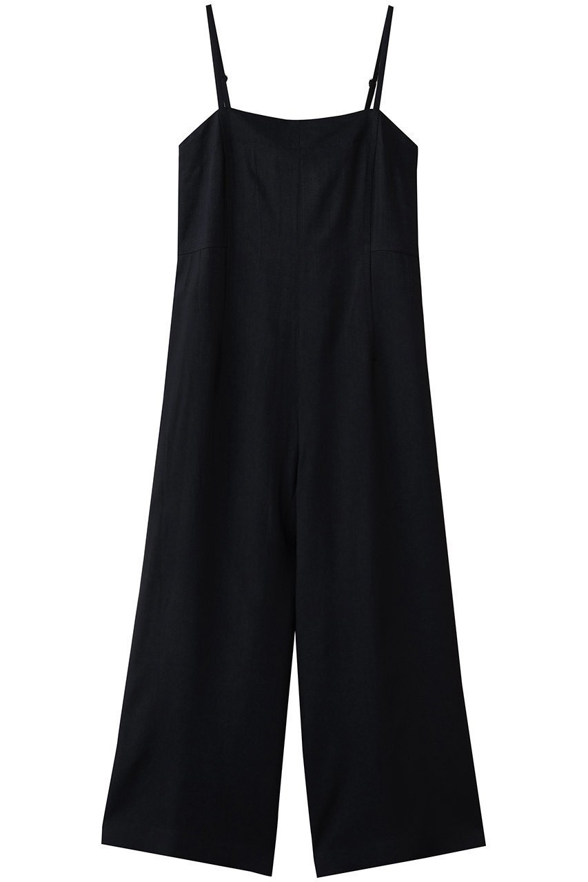 【エブール/ebure】のビスコースブッチャー サロペット インテリア・キッズ・メンズ・レディースファッション・服の通販 founy(ファニー) 　ファッション　Fashion　レディースファッション　Fashion for Women　パンツ　Pants & Trousers　インナー　Innerwear　サロペット　Overalls, Salopette　シンプル　Simple, Minimal　ネイビー|ID: prp329100004892090 ipo3291000000036567774
