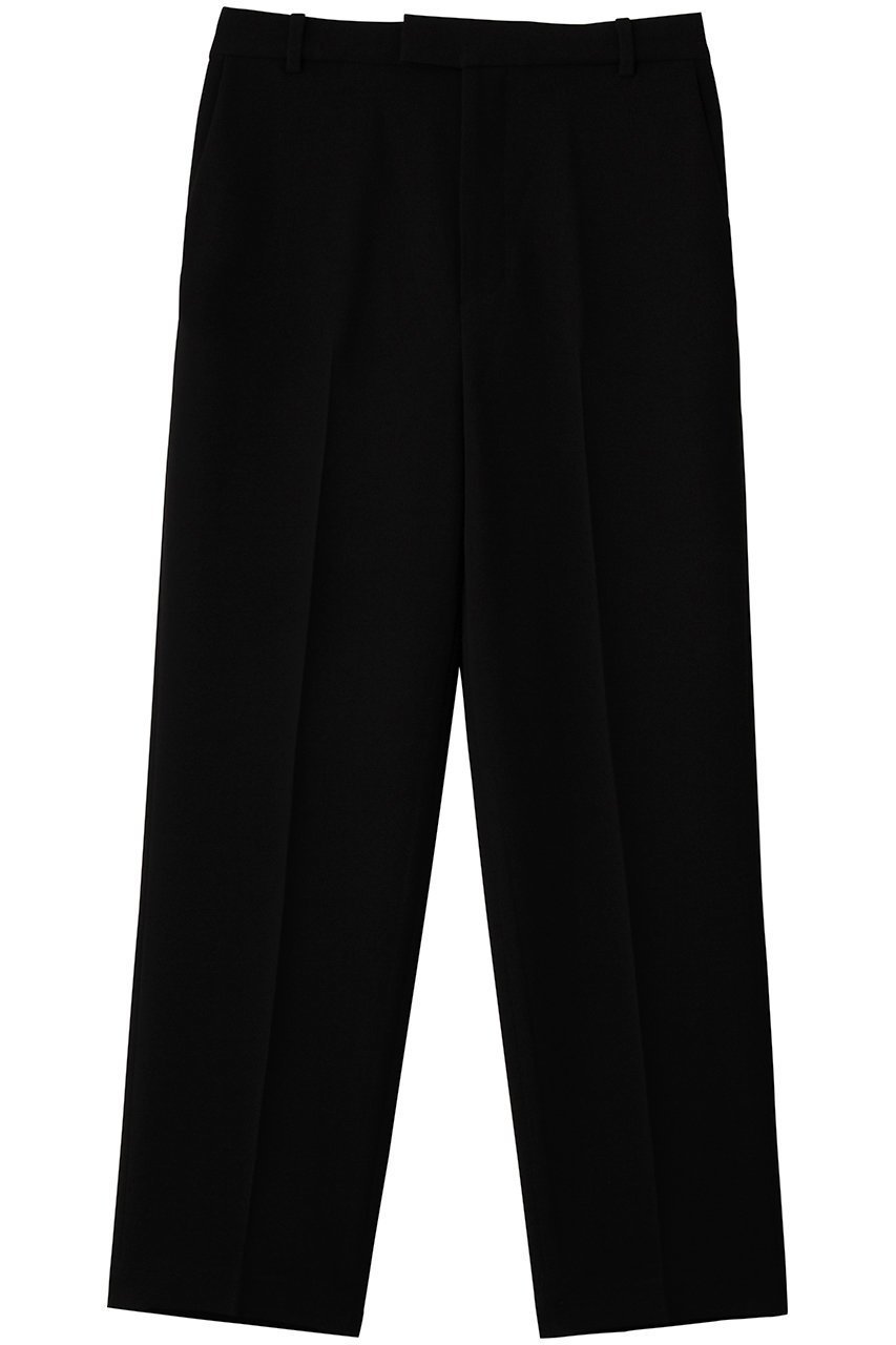 【ランバン オン ブルー/LANVIN en Bleu】のトリアセテートテーパードパンツ インテリア・キッズ・メンズ・レディースファッション・服の通販 founy(ファウニー) 　ファッション　Fashion　レディースファッション　Fashion for Women　パンツ　Pants & Trousers　フロント　Front, Front Design　ロング　Long, Long-Length　定番　Standard, Basic Item　ブラック|ID: prp329100004892101 ipo3291000000036567842