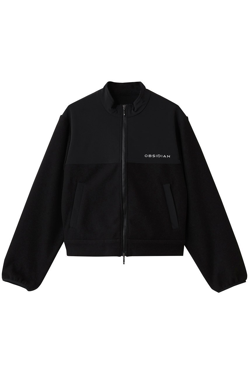 【オブシディアン/OBSIDIAN】のFLEECE×NYLON ZIP UP BLOUSON インテリア・キッズ・メンズ・レディースファッション・服の通販 founy(ファニー) 　ファッション　Fashion　レディースファッション　Fashion for Women　アウター　Coat / Outerwear Collection　ブルゾンジャケット・スポーティアウター　Blouson Jackets　スポーツウェア　Functional & Stylish Sportswear　スポーツ アウター　Sports Outerwear / Running Jacket / Windbreaker　ゴルフ　Golf　ショート　Short, Short Length　スポーツ　Sports, Activewear　バランス　Balance, Style Balance　ブラック|ID: prp329100004892109 ipo3291000000036567904