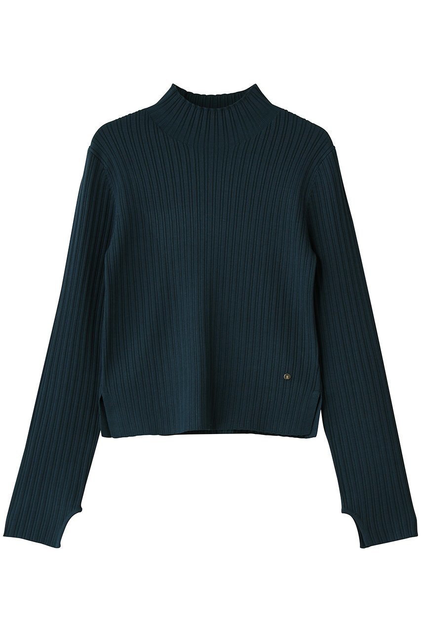 【ランバン オン ブルー/LANVIN en Bleu】のランダムリブハイネックニット 大人の最旬トレンドファッション＆コーディネート founy(ファウニー) 　ファッション　Fashion　レディースファッション　Fashion for Women　トップス・カットソー　Cut & Sew Tops　ニット　Knit Tops & Sweaters　カジュアルプルオーバー・ニットトップス　Pullovers & Knit Tops / Casual Pullovers　コンパクト　Compact, Small Size　ハイネック　High Neck, Mock Neck　ランダム　Random, Irregular　ロング　Long, Long-Length　 other-1|ID: prp329100004892111 ipo3291000000036567915