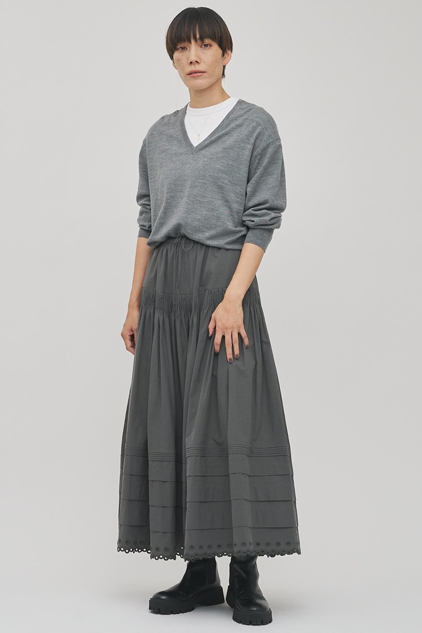 【ウィムガゼット/Whim Gazette】の【GEMINI】スカラップ刺繍スカート 大人の最旬トレンドファッション＆コーディネート founy(ファウニー) 　ファッション　Fashion　レディースファッション　Fashion for Women　スカート　Skirts　ギャザー　Gathered, Ruffled　スカラップ　Scallop, Scalloped Edge　タイプライター　Typewriter Fabric, Crisp Cotton　ドット　Polka Dot, Dot Pattern　フランス　France, French　リネン　Linen, Linen Fabric　レース　Lace, Lace Fabric　ヴィンテージ　Vintage Style　other-2|ID: prp329100004892117 ipo3291000000036567982