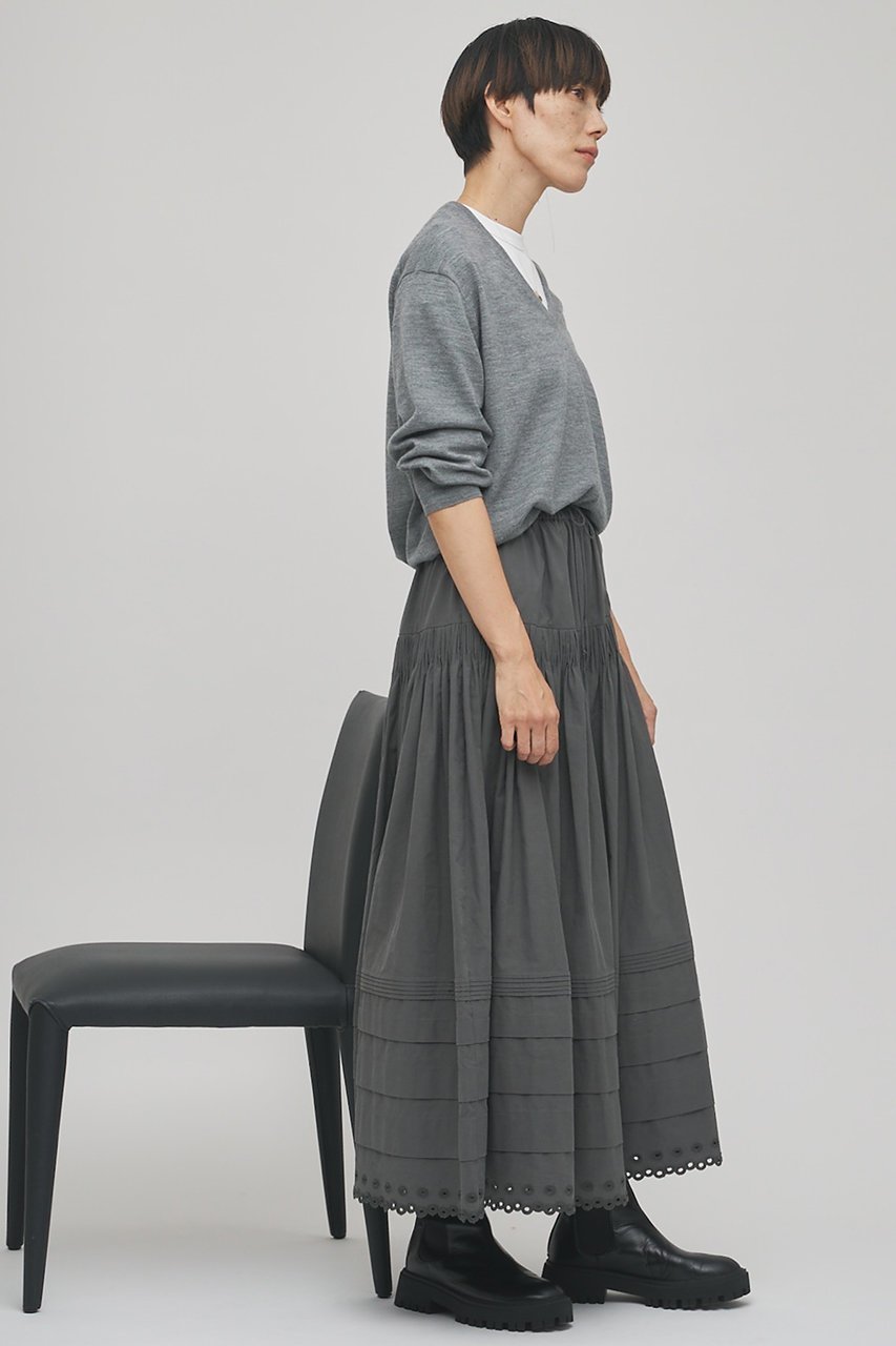【ウィムガゼット/Whim Gazette】の【GEMINI】スカラップ刺繍スカート 大人の最旬トレンドファッション＆コーディネート founy(ファウニー) 　ファッション　Fashion　レディースファッション　Fashion for Women　スカート　Skirts　ギャザー　Gathered, Ruffled　スカラップ　Scallop, Scalloped Edge　タイプライター　Typewriter Fabric, Crisp Cotton　ドット　Polka Dot, Dot Pattern　フランス　France, French　リネン　Linen, Linen Fabric　レース　Lace, Lace Fabric　ヴィンテージ　Vintage Style　other-4|ID: prp329100004892117 ipo3291000000036567984