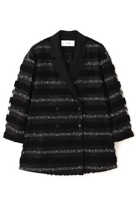 【アドーア/ADORE】 チャンキーテープボーダージャケット人気、トレンドファッション・服の通販 founy(ファニー) ファッション Fashion レディースファッション Fashion for Women アウター Coat / Outerwear Collection レディースジャケット・軽アウター Jackets ジャケット Jacket, Outerwear ボーダー Border, Stripe 無地 Plain, Solid Color |ID:prp329100004892131